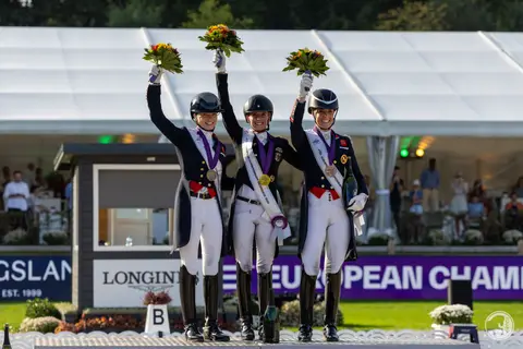 Podium – Championnat d’Europe de Dressage Riesenbeck 2023